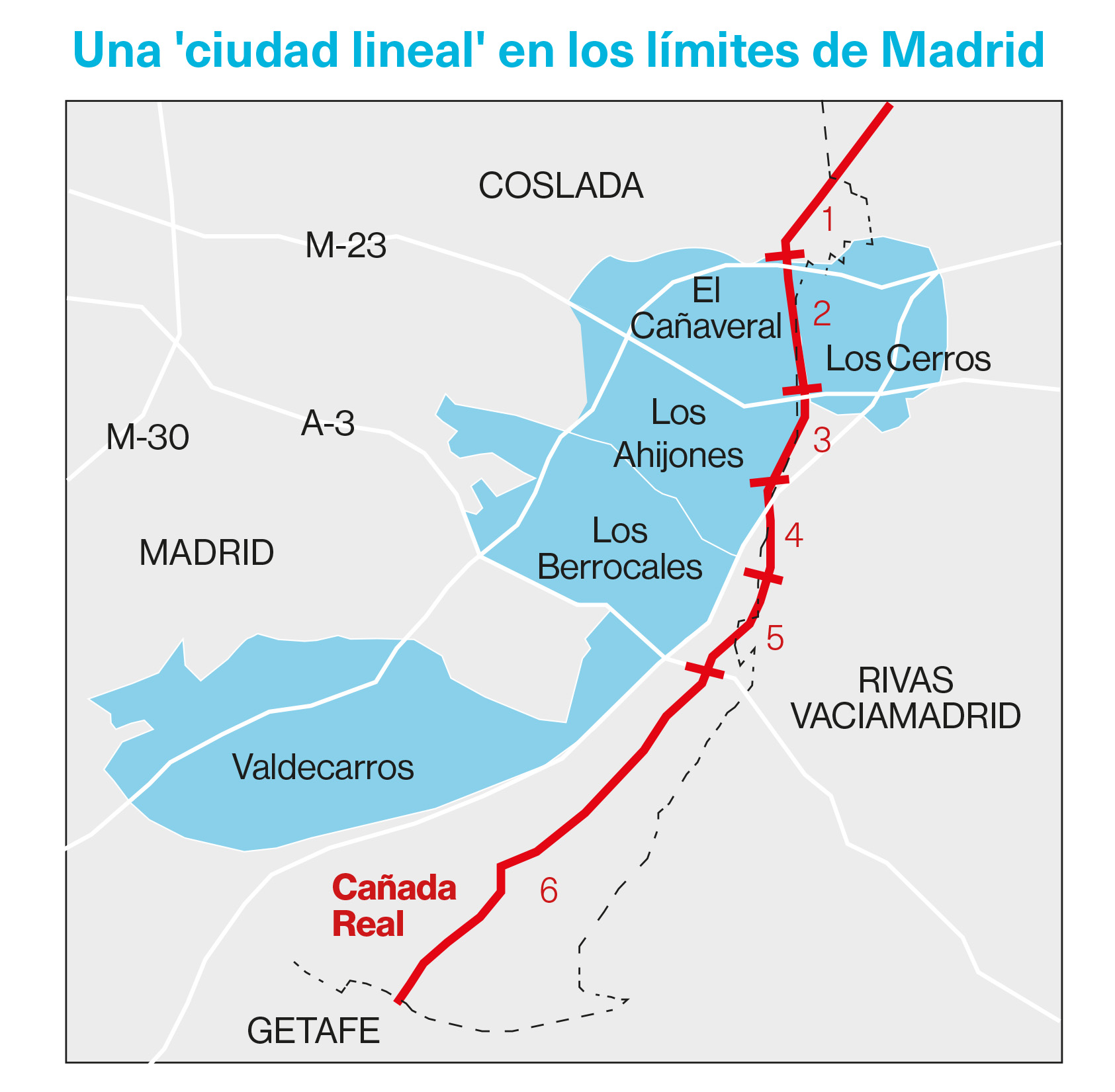 Mapa Cañada Real