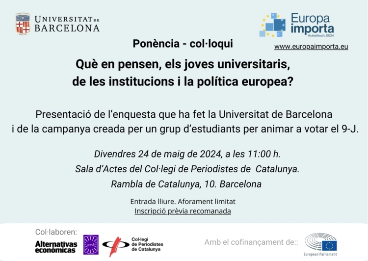 Invitació ponència - col·loqui Europa Importa